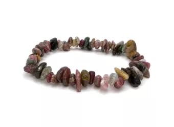 Mehrfarbiges Turmalin-Splitterarmband A 5-8mm