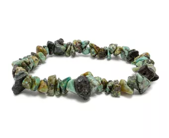 Afrikanisches Türkis-Splitterarmband AB 5-8mm
