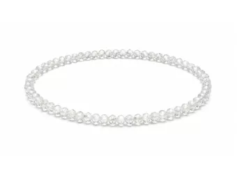 Armband aus facettiertem Bergkristall Qualität A – 3 mm Perlen