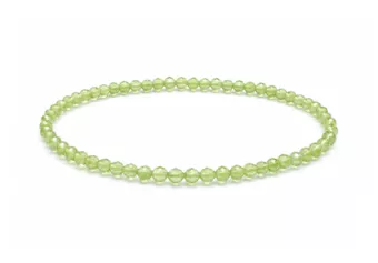 Armband aus Facettiertem Prehnit AA+ – 3-mm-Perlen