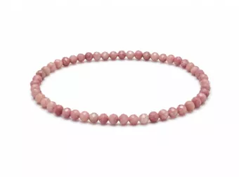 Armband aus facettiertem australischem Rhodonit Qualität A – 3 mm Perlen