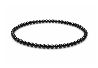 Armband aus facettiertem schwarzem Spinell Qualität A – 3 mm Perlen