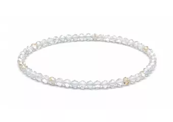 Armband aus Facettiertem Weißtopas AA – 3-mm-Perlen
