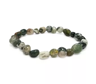 Armband aus Baumachat-Trommelsteinen A 6-8mm
