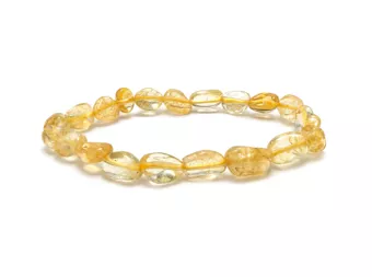 Naturcitrin-Armband mit Trommelsteinen A+ 6–8 mm