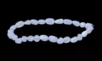 Armband der Blaues Chalcedon A Rolled Stones