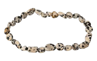 Dalmatiner-Jaspis-Armband A gerollte Steine