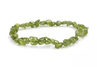 Peridot Armband mit Trommelsteinen A+ 6-8 mm