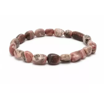Armband aus argentinischen Rhodochrosit-Trommelsteinen A 6-8mm