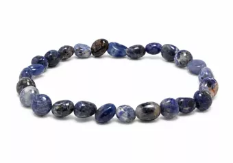 Sodalith Trommelstein-Armband A 5-8mm