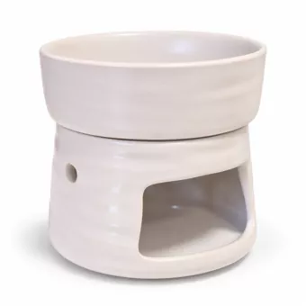 Keramik-Duftbrenner Elfenbein 9,3 cm