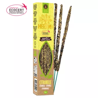 Herbio Zitronengras Ecocert Smudge Räucherstäbchen 20g