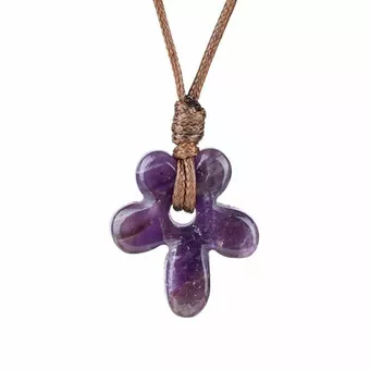 Amethyst-Blumenkette A