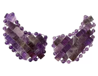 Augenpatches aus brasilianischem Amethyst A
