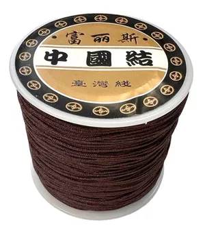 Brauner Polyesterschnurfaden 0.8 mm 100 Meter