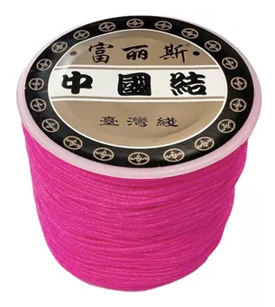 Polyesterschnurfaden Rosa 0.8 mm 100 Meter