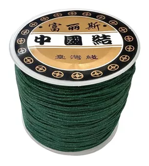 Grüner Polyesterschnurfaden 0.8 mm 100 Meter