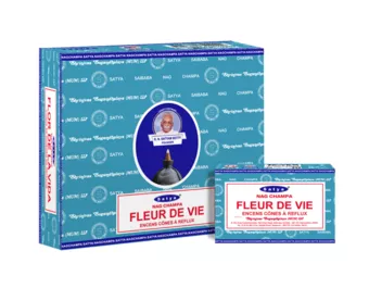 Satya Blume des Lebens Rückflusskegel 12 Stück