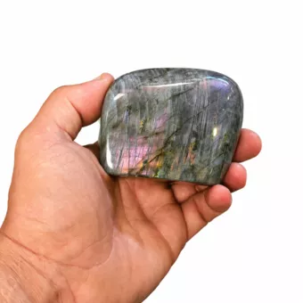 Polierter Labradoritblock, 0,340 kg