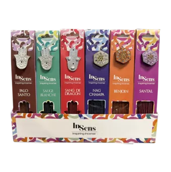 InSens-Präsentationsständer mit 48 Packungen Räucherstäbchen (je 40 Stäbchen)
