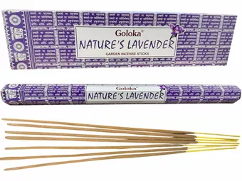 Goloka Lavendel-Garten-Räucherstäbchen, 40 cm