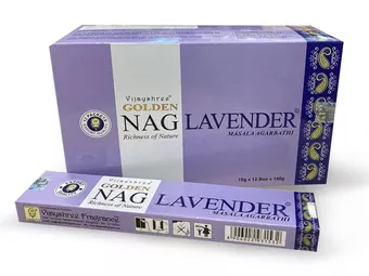 Räucherstäbchen Vijayshree Golden Nag Lavendel 15g