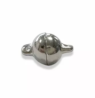 Magnetischer Kugelverschluss aus silbernem Metall 8 mm 20 Stück