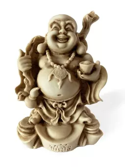 Buddha des Glücks aus Harz 12cm