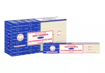 Räucherstäbchen Satya Nag Champa & Kalifornischer Weißer Salbei 16g