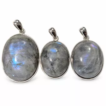 Anhänger Silber 925 Labradorit AAA 3 Stück 16g