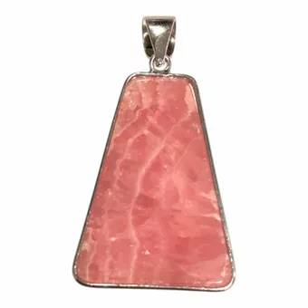 Rhodochrosit-Anhänger aus 925er Sterlingsilber, AAA-Silber, 1 Stück, 5,24 g