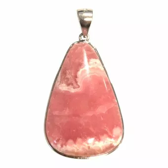 Rhodochrosit-Anhänger aus 925er Sterlingsilber, AAA-Silber, 1 Stück, 5,58 g