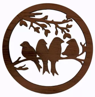 18 cm großes magnetisches Vogelpanel aus Holz für HMD999
