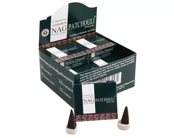 Räucherwerk Vijayshree Golden Nag Patchouli in Kegeln
