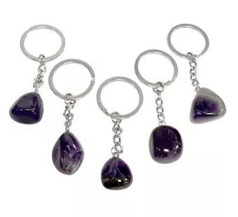 Amethyst Schlüsselanhänger A 20-30mm x5