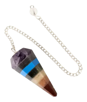 Kegel 7 chakras-Pendel 6 facettiert