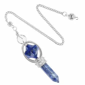 Lapislazuli Merkaba Pendel 6 Gesichter