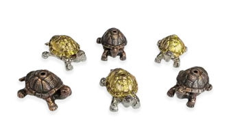 Schildkröten-Räucherstäbchenhalter aus Metall 6 Stück