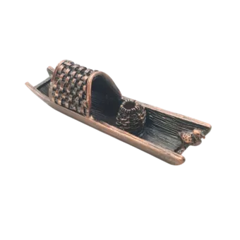 Kupferboot-Räucherstäbchenhalter aus Metall 9.5 cm