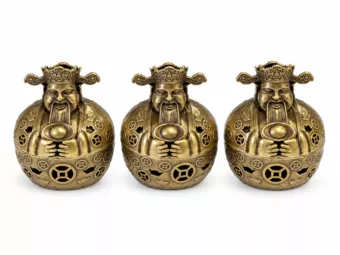 Räuchergefäß Gott des Reichtums 4 cm – 3er-Set