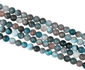 Blaue Apatitperlen 5,5-6mm auf 40cm Faden