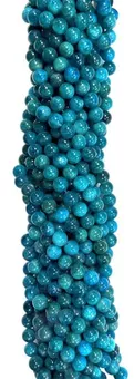 Strang mit Runden Blauen Apatitperlen AA 8 mm
