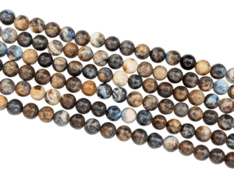 Chrysokoll Perlen 6–7 mm auf 40 cm Draht