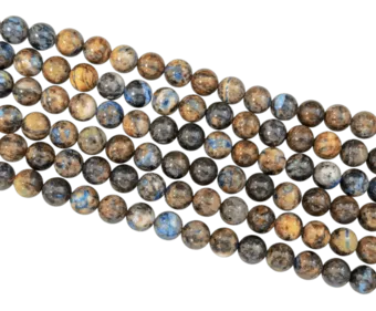 Chrysokoll Perlen 8–9 mm auf 40 cm Draht