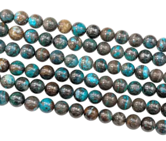 Chrysokoll aus dem Kongo AA Perlen 8mm auf 40cm Faden