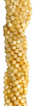 Orangefarbene Calcitperlen 8–8.5 mm auf 40 cm Draht