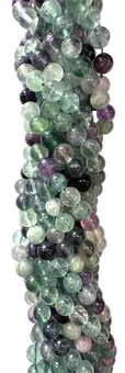 Perlenstrang Fluorit A rund 4 mm