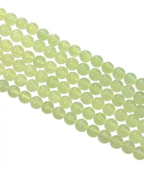 Strang mit Runden Chinesischer Jade Perlen A 8 mm