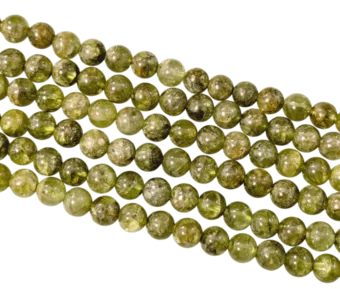 Peridot Rundperlen-Strang A 5-6mm