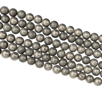 Pyritperlen 8mm auf 40cm Draht